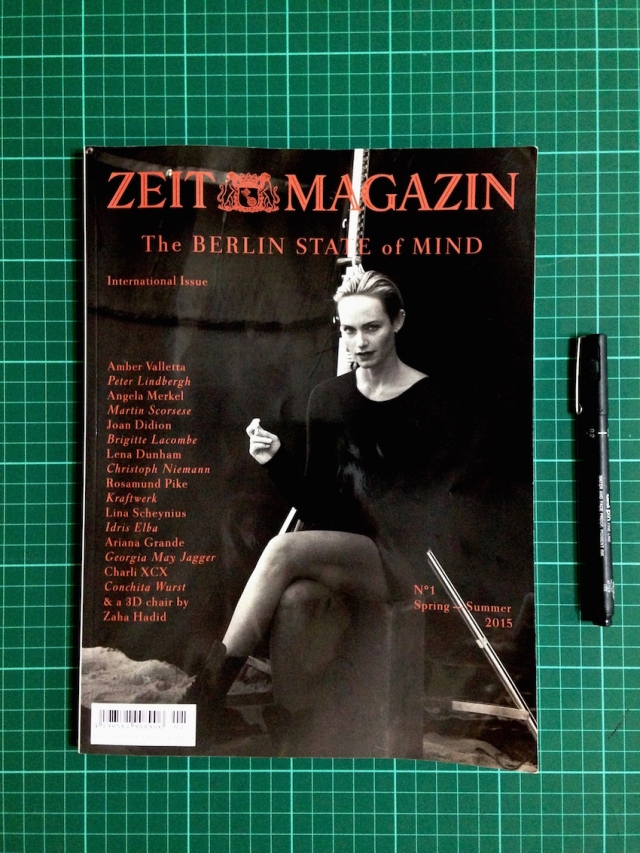 The fourth ZEITmagazin International Issue .